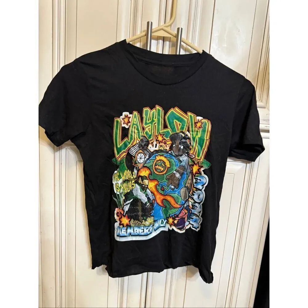 Members Only Men's LayLow Short Sleeve Graphic T-shirt Black Small